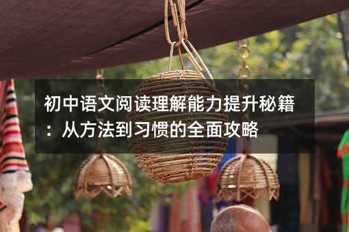 初中语文阅读理解能力提升秘籍:从方法到习惯的全面攻略