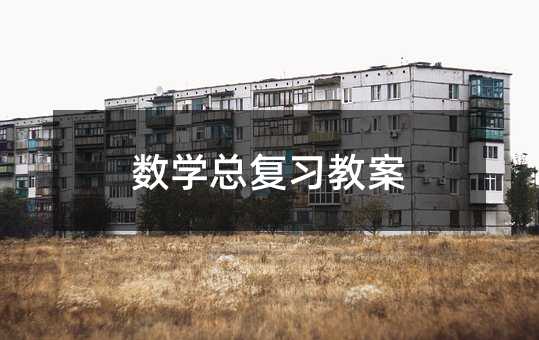 数学总复习教案